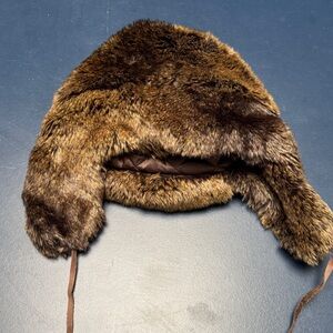 Restoration Hardware faux fur hat. Never worn